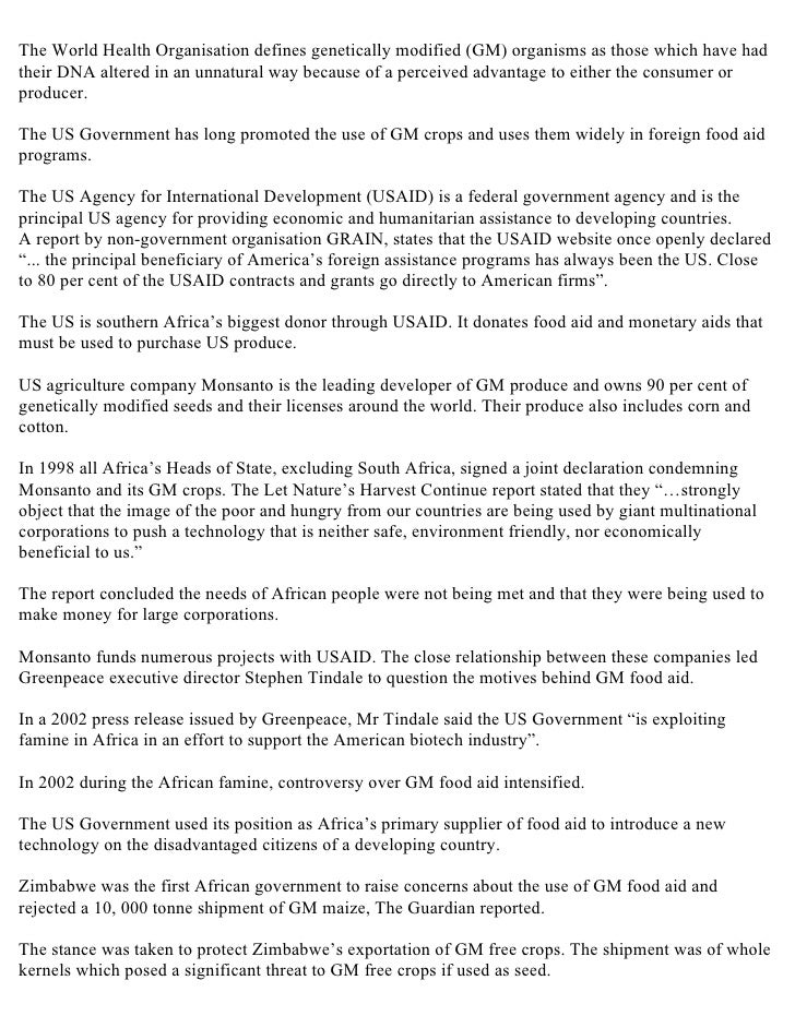 Genetically modified food monsters or miracle essay genetically modified food pros and cons